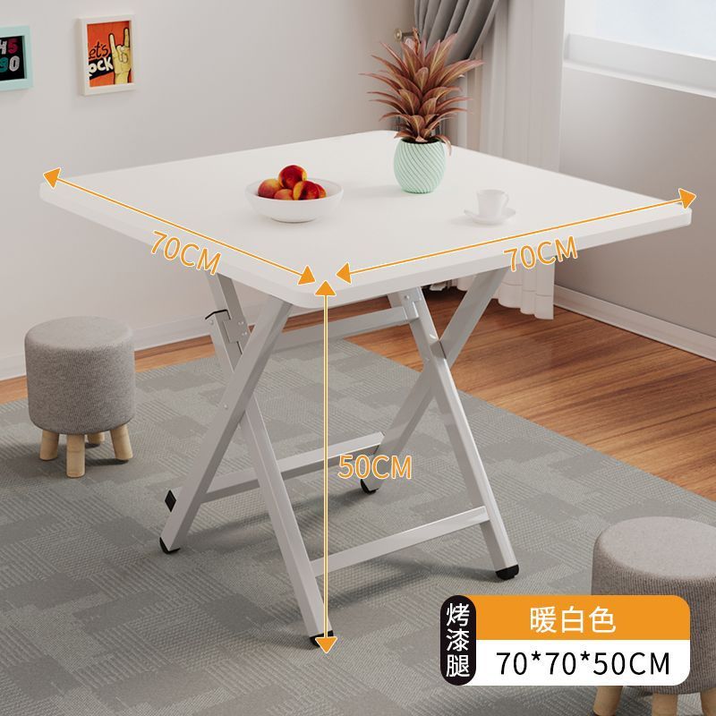 Mesa plegable, mesa de comedor, hogar, mesa de comedor simple multifuncional, casa de alquiler, puesto portátil al aire libre, mesa pequeña para cenar