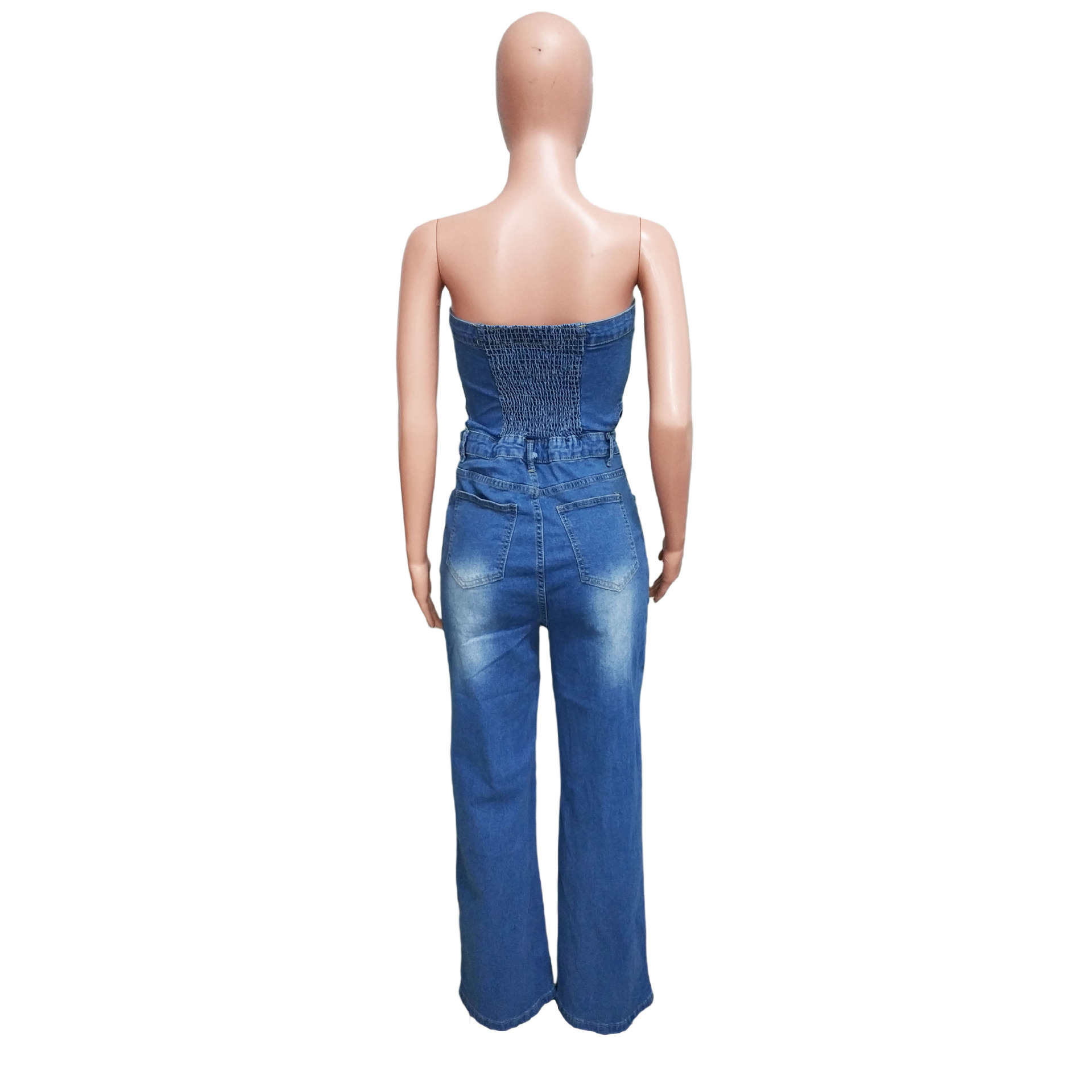 Slim Fit Type Women's Daily Bodysuits Casual Solid Color Full Length Jumpsuits