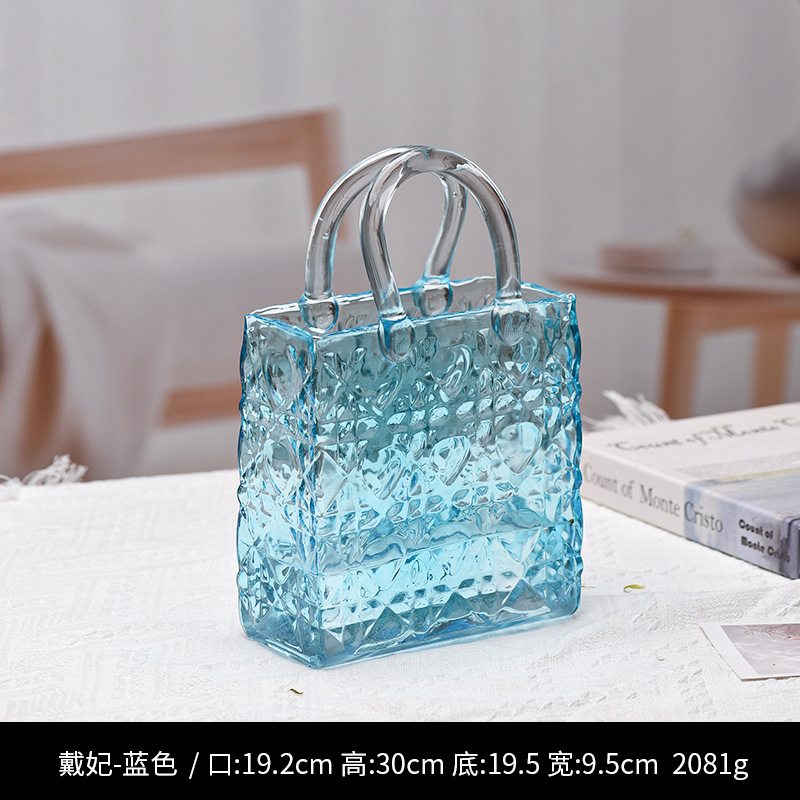 다이애나 왕세자비 휴대용 꽃병 블루