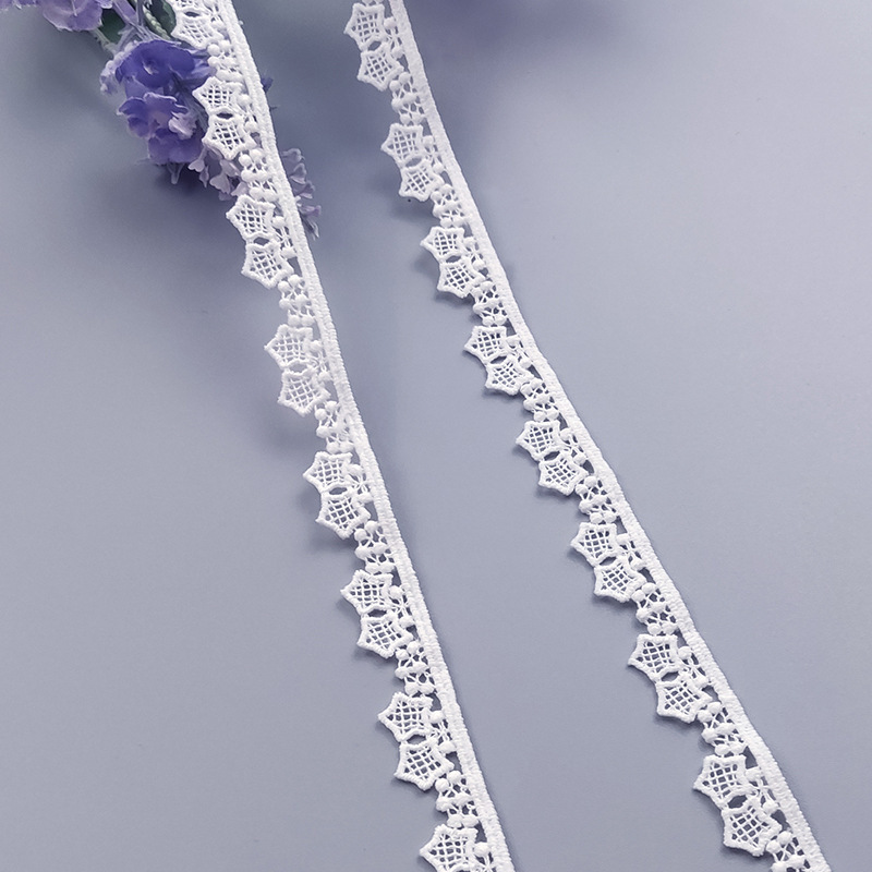 2cm star lace Lolita accessories water soluble embroidery milk silk 2023 new 1.5cm star lace