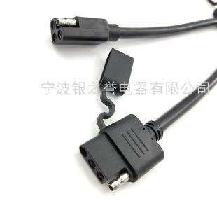 Car Trailer Lamp 4-Core Plug Lamp Tube Plug Cord 4-Core Plug Power Cord Lamp Plug Cord
