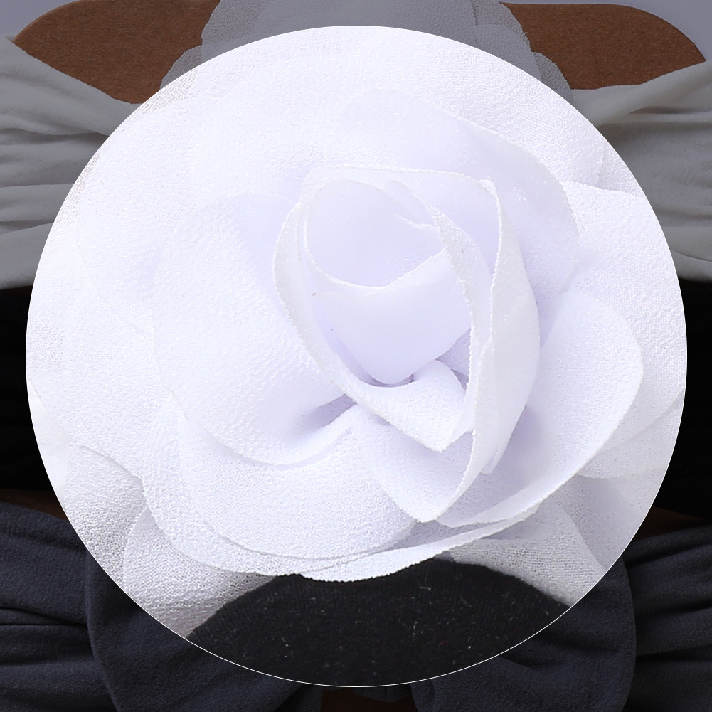 Simple Style Flower Bow Knot Cloth Hair Band 3 Piece Set3