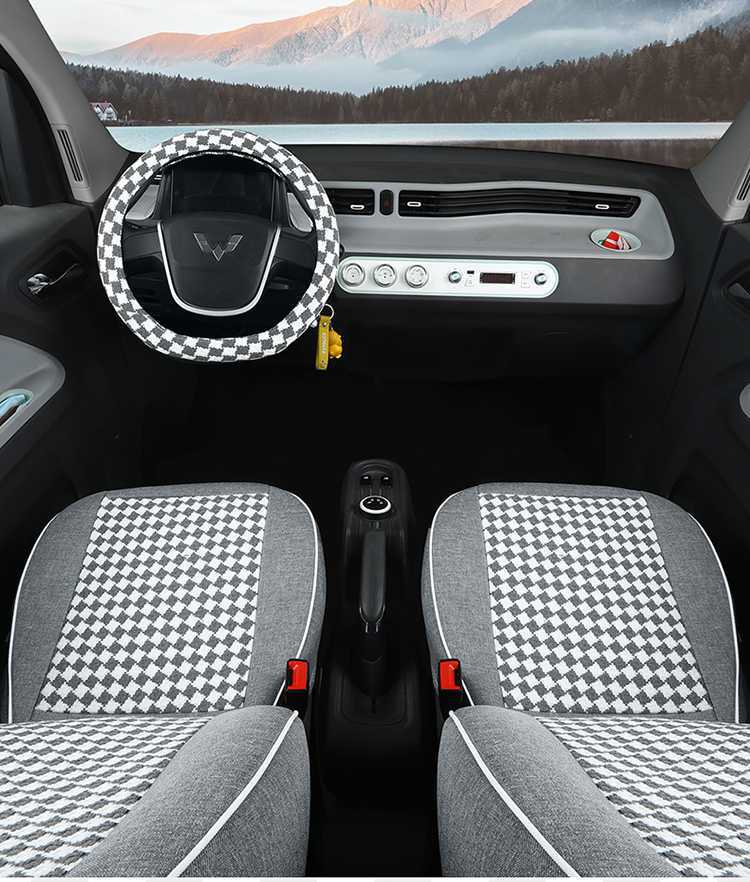 2020-23 Wuling Hongguang Mini Seat Cover Set, Full Coverage, Special for Two-Door Version, Mini Four-Season Car Seat Cushion Cover