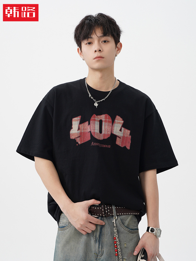 Summer Japanese cotton retro short sleeve T-shirt