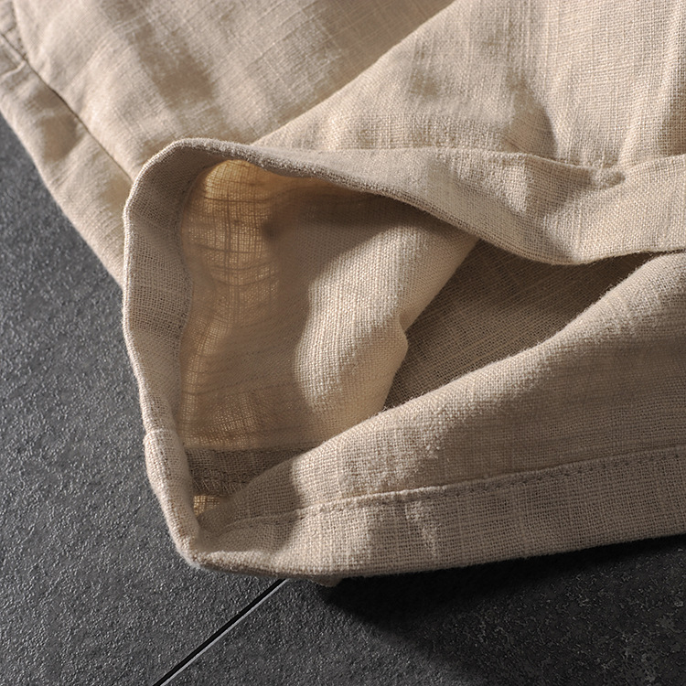 DEESMANCE and CO spring/summer American comfortable wash cotton linen simple men's casual pants five-point pants 277 42 DEESMANCE and CO spring/summer American comfortable wash cotton linen simple men's casual pants five-point pants 277 42