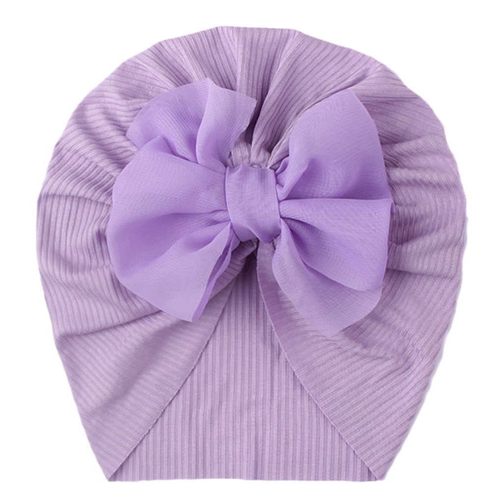 Children Unisex Fashion Solid Color Bow Knot Baby Hat display picture 13