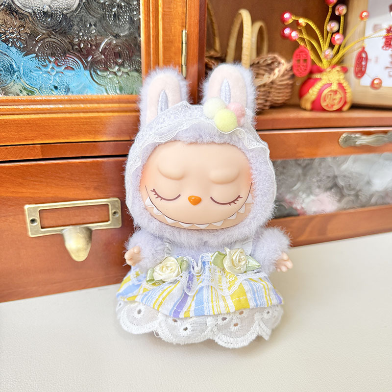 仅衣服] 一/二代La布布衣服挂件拉布布坐坐派对娃衣挂件草莓熊萌|undefined
