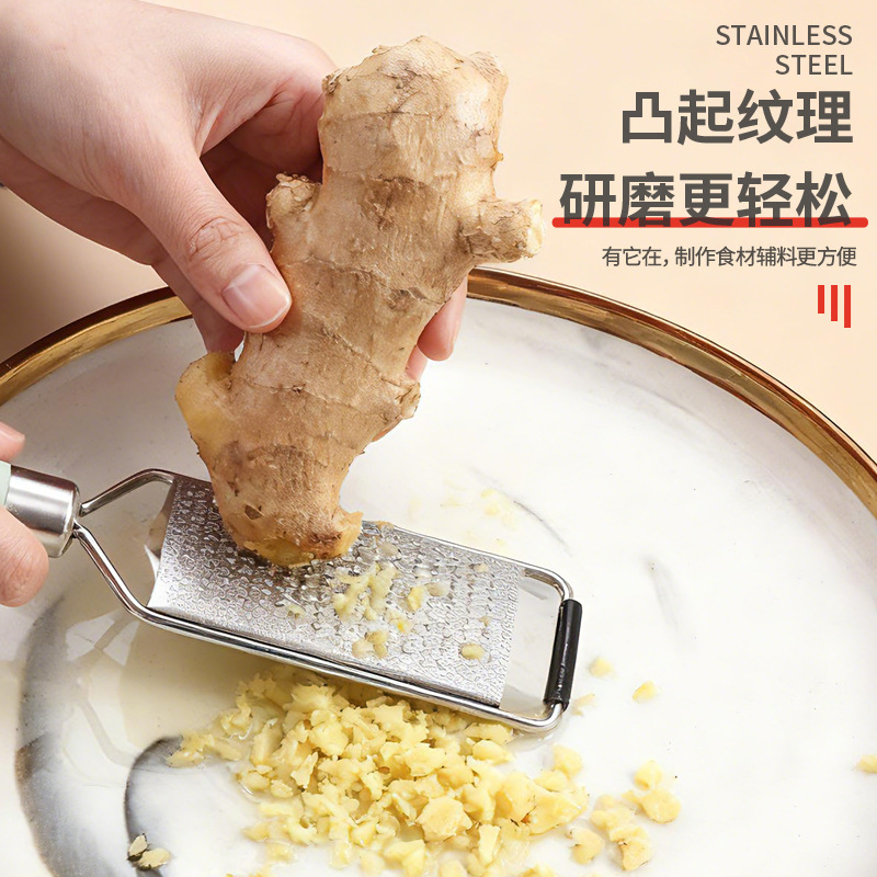 Stainless Steel Ginger Grinder Household Manual Ginger Grater Ginger Juice Garlic Paste Tool Ginger Grinder Garlic Crusher