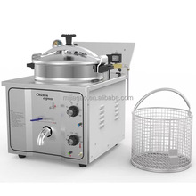 小额批发 MDXZ-16压力炸鸡炉机械版台式食品级不锈钢油炸炉传统款