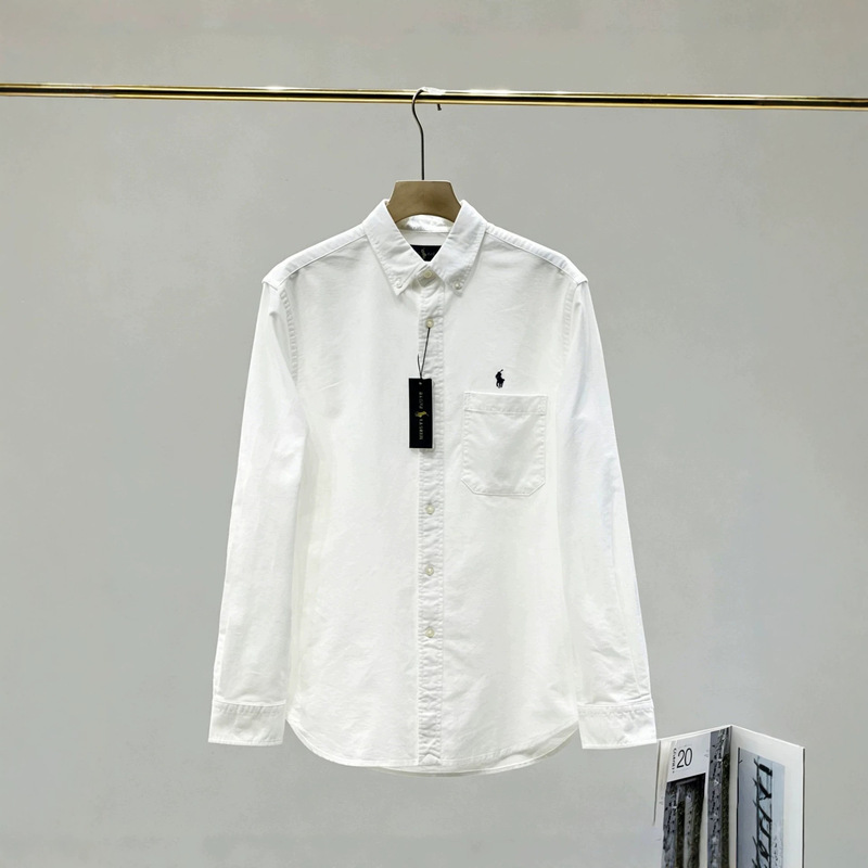 Ralph Lauren Embroidered Pony Casual Shirt Long-Sleeve Business Slim-Fit Shirt Classic Shirt for Men and Women Ralph Lauren Embroidered Pony Casual Shirt Long-Sleeve Business Slim-Fit Shirt Classic Shirt for Men and Women