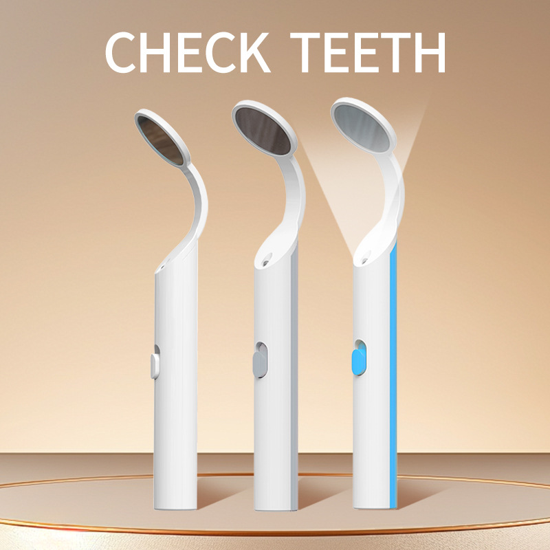 Amazon English Oral Mirror Set Home LED Oral Mirror Fog-Free Endoscope Oral Mirror Dental Tools