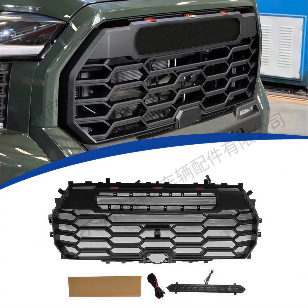 Suitable for 2022-2025 Toyota Tundra, modified TRD style grille replacement, decorative ABS material