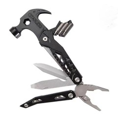 Factory Supply MQ042 Car Multi-Purpose Crooked Hammer Outdoor Camping Tool Multi-Purpose Hammer