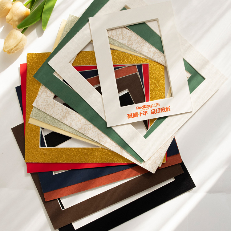 Photo frame color custom cardboard lining acid-free mounting laser printing screen printing LOGO engraving any size Photo frame color custom cardboard lining acid-free mounting laser printing screen printing LOGO engraving any size