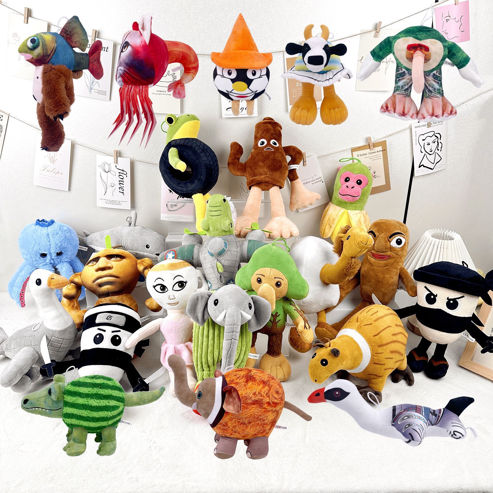 Cross-Border New Products Hot Sale Tungtungsahur and Tralalo Shanhaijing Shark Plush Dolls Cute