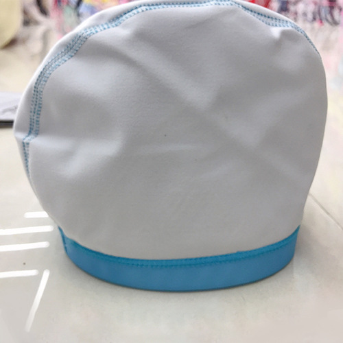 Manufacturer supplies adult waterproof breathable comfortable PU layer swimming cap unisex ear protection wholesale swimming cap