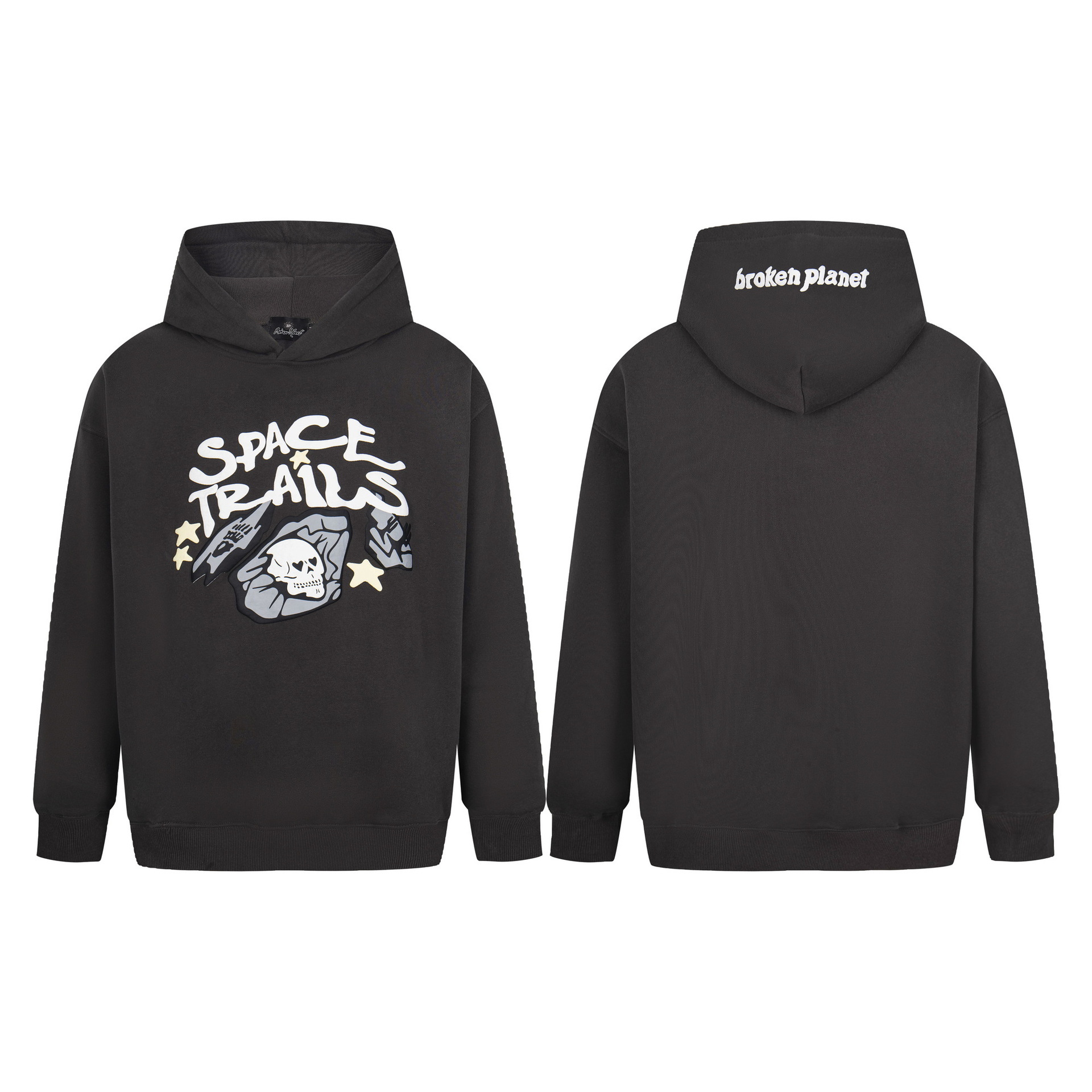 Broken Planet Space Trails Hoodie Beluga Grey