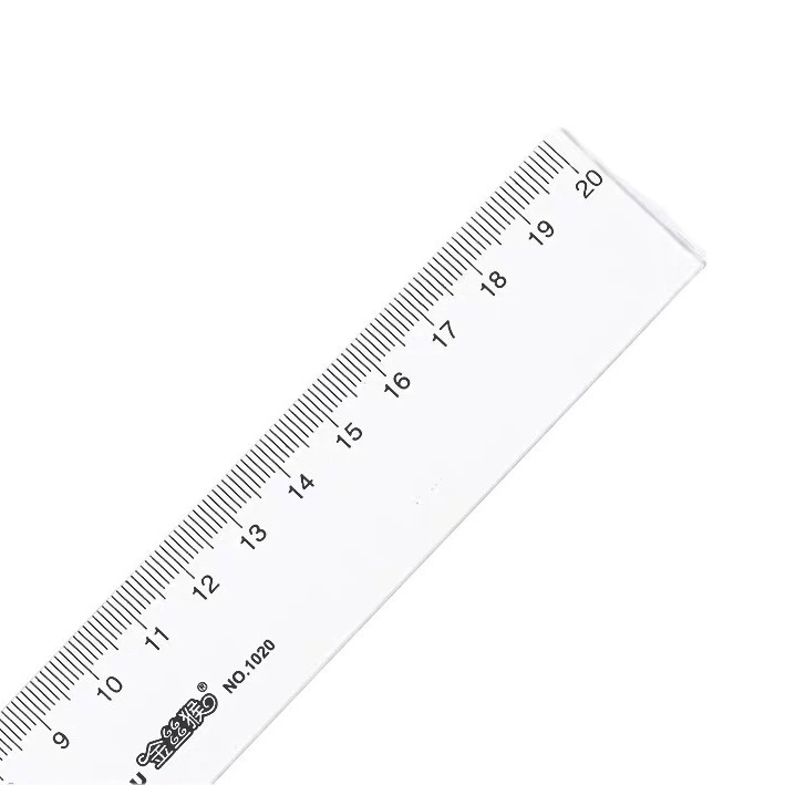 Китайская марка Ruler plexiglass, пластмассовые канцелярские принадлежности для учащихся начальной школы, 15 см, 20 см, 30 см, 40 см, 60 см