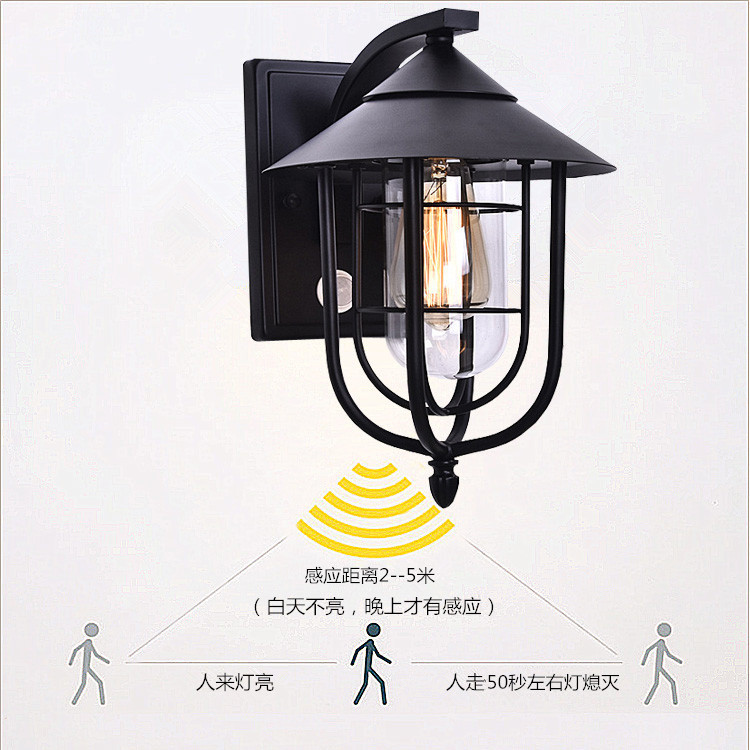 Wholesale wall lamp new simple waterproof garden lamp Villa exterior wall garden balcony lamp corridor indoor and outdoor wall lamp
