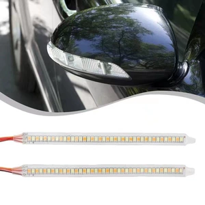 Cross-border special for new car universal reflector turn light strip start scanning daytime running light LED rearview mirror