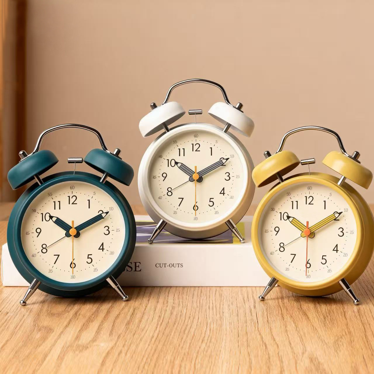 Wake-Up Gadget 2026 New Model Metal Alarm Clock for School and Work, Smart Mechanical Silent Clock with Extra Large Alarm