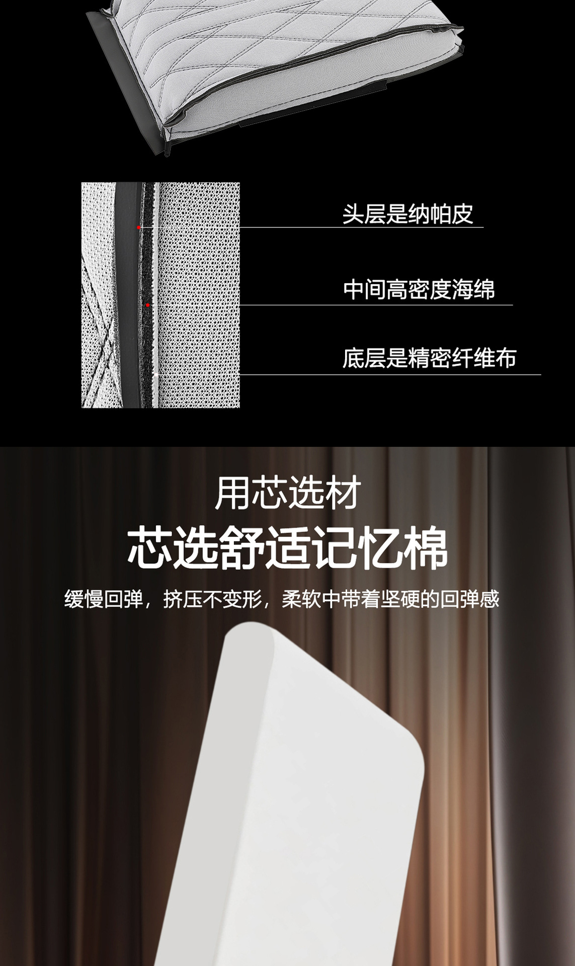 Car armrest box booster pad memory cotton car armrest box pad thickened nappa leather armrest box cover water corrugated