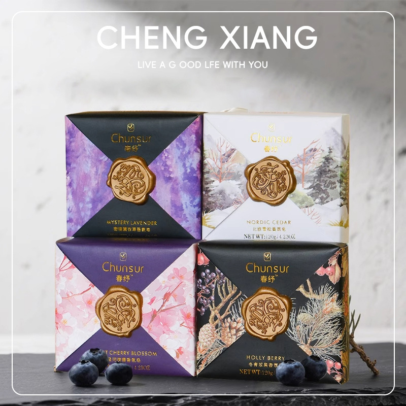Souvenir Soap Chunshu 120g Nordic Forest Fragrance Soap Light Luxury Business Gift Paired with Holiday Handmade Soap