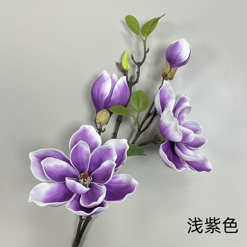 新しいマグノリア造花シングルマルチヘッドマグノリア造花卸売ホームウェディング風景装飾写真撮影|undefined