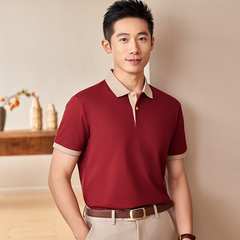 High-End Lapel Short-Sleeved T-Shirt Polo Shirt Workwear Custom Printed Logo Business Summer Workwear Cultural Shirt Enterprise High-End Lapel Short-Sleeved T-Shirt Polo Shirt Workwear Custom Printed Logo Business Summer Workwear Cultural Shirt Enterprise