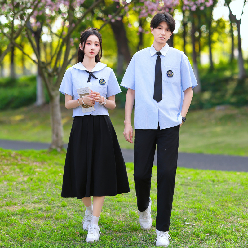 Junior High School Class Uniforms, Graduation Photos, College-Style Jk Uniform Sets, Elementary School Students' Summer Shirts, Chorus Performance School Uniforms