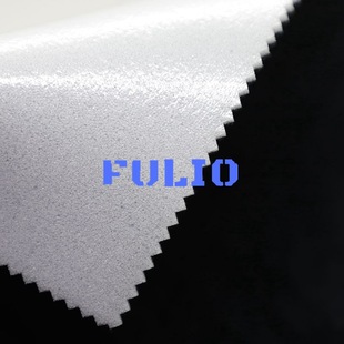 Forrio glass through TPU composite fabric three-in-one short fluffy fit fabric for makeup gloves