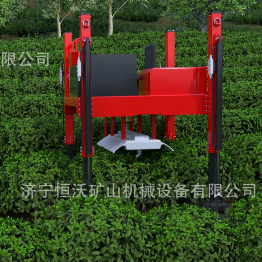 四腿调平履带式茶树修剪机 沙棘树修剪车液压高低支腿茶园修剪车