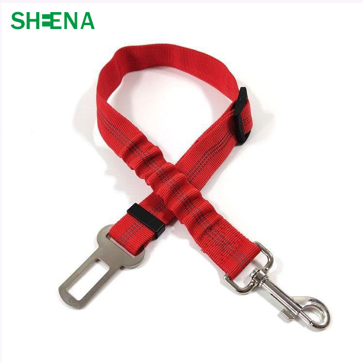 Cinturón de seguridad del coche del perro cinta reflectante cuerda de seguridad cuerda telescópica elástica nueva cuerda del gato del coche del animal doméstico