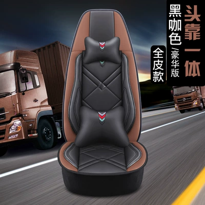 Full Leather Truck Seat Cover Seat cushion, seat cover - black-cafe-deluxe-edition