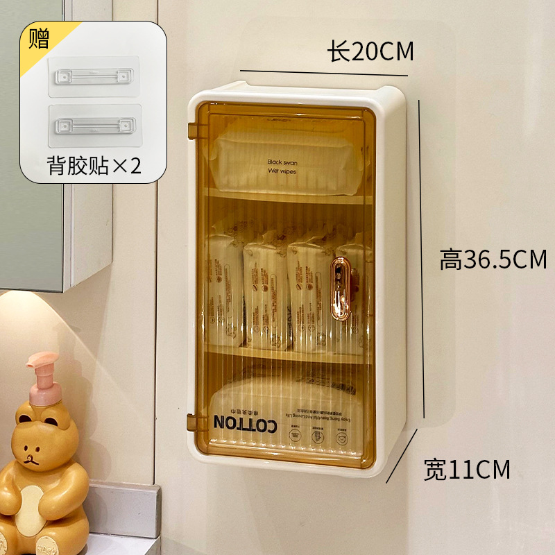 Baño pequeño armario sin perforación inodoro superior estante de almacenamiento Baño todo tipo de caja de almacenamiento de toallas colgadas en la pared