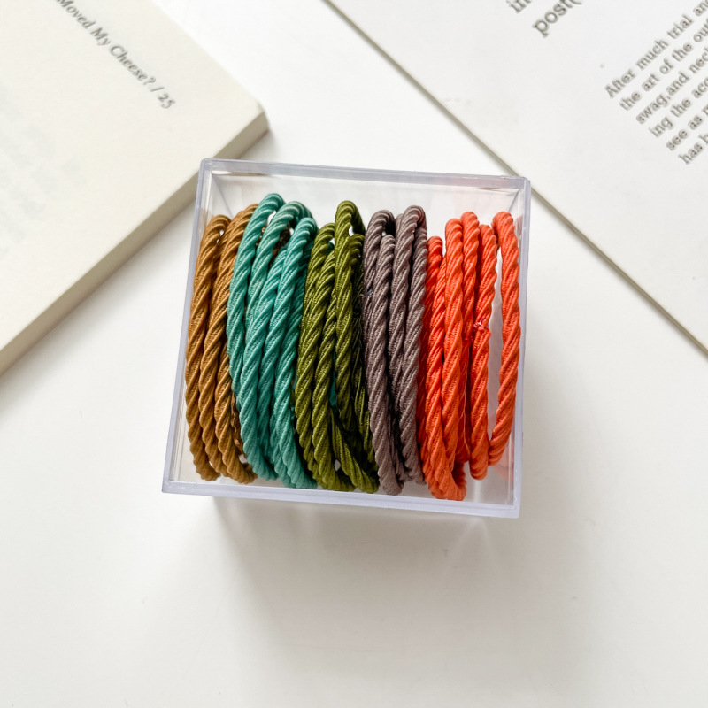 Tocado alto Cola de Caballo cabeza de bola banda de pelo Simple cuerda de pelo de verano de las mujeres