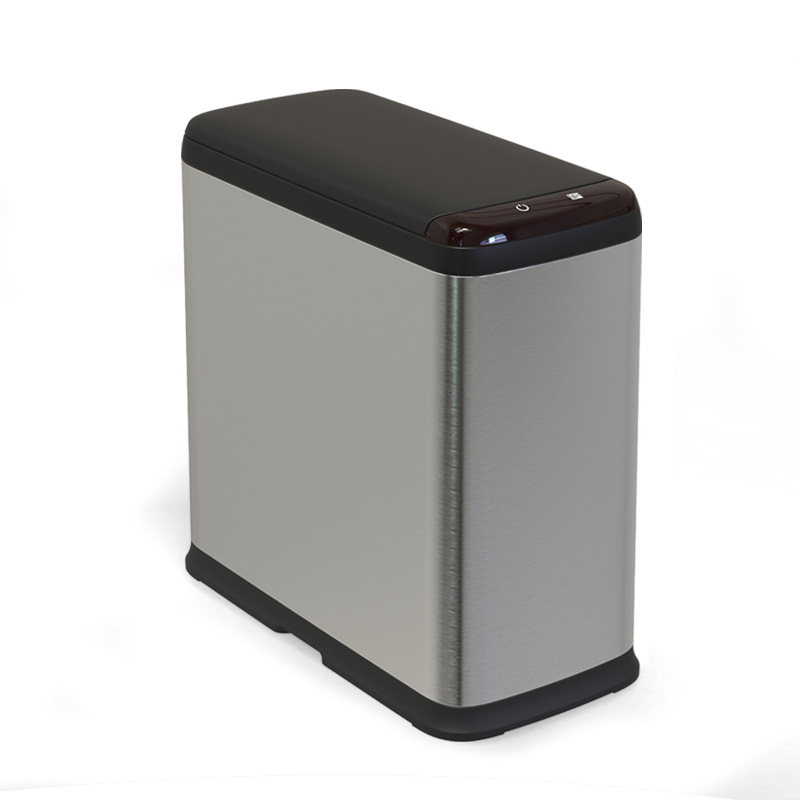 Basura de plástico de inducción inteligente 9L contenedor de acero inoxidable de pequeña capacidad automática basura de inducción infrarroja