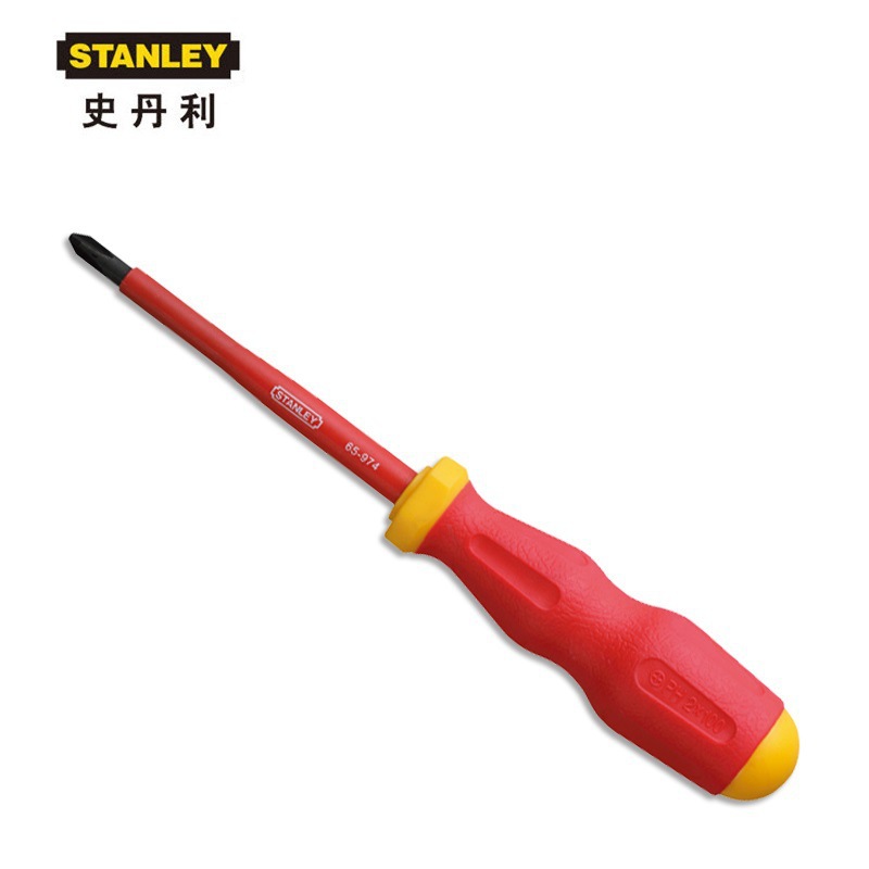 史丹利（Stanley）绝缘十字螺丝批PH0x60mm 65-972-22 十字螺丝刀