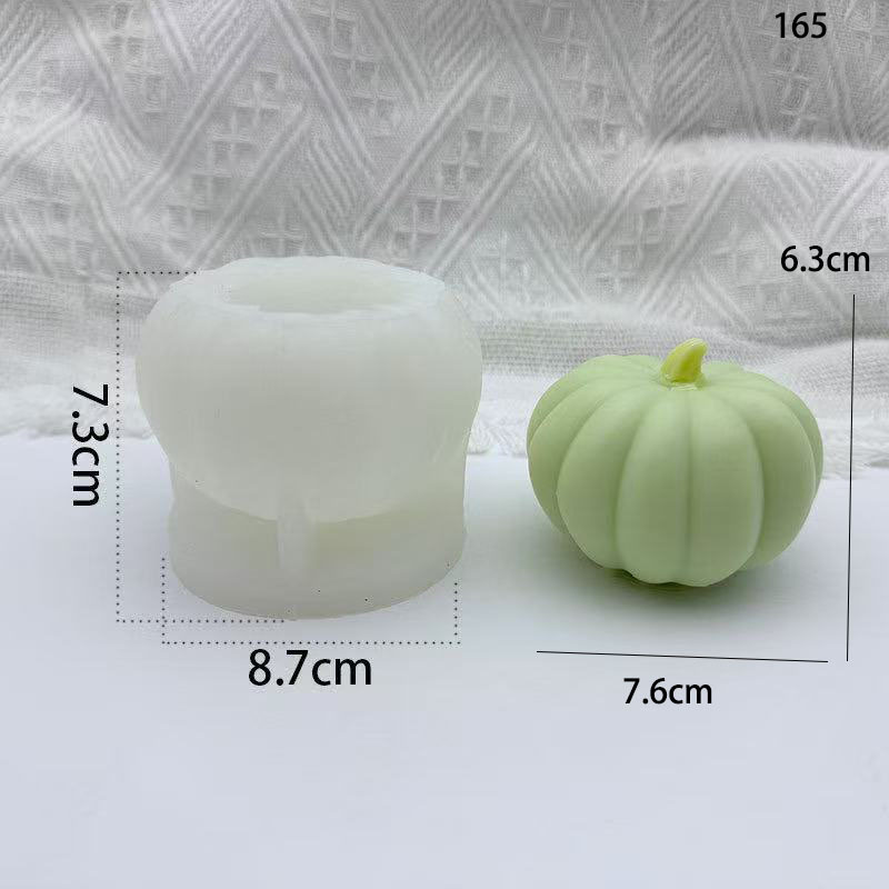 国境を越えたハロウィーンカボチャろうそくシリコン金型DIYカボチャ手作り石鹸ケーキ焙煎ろうそくカボチャ置物|undefined