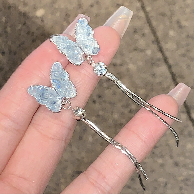 Small design earrings, micro incrustation, high-quality style
