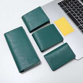 钱包真皮短夹牛皮压纹横纹护照包男士简约特色护照夹厂家生产批发