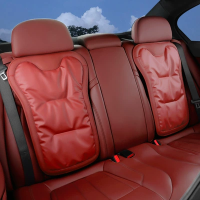 leather winter single-piece Mercedes-Benz BMW – Seat cushion, seat cover - volcano-red-2-seat-backs-mercedes-benz-car-logo