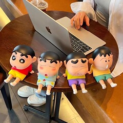 クレヨンしんちゃん 携帯電話ホルダー 小さな装飾品 クリエイティブデスクトップ装飾品 怠惰な携帯電話ホルダー ハンドヘルドホルダー