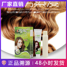 男女可用丰盈炫彩染发膏网红五倍子植物天然染发剂现货厂家直销