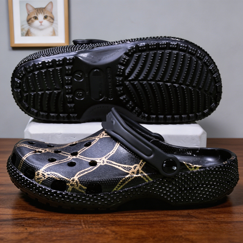 New Cross Unisex Nba Collaboration Bape Camouflage Clogs Men's Anti-Slip Beach Sandals 209627 New Cross Unisex Nba Collaboration Bape Camouflage Clogs Men's Anti-Slip Beach Sandals 209627