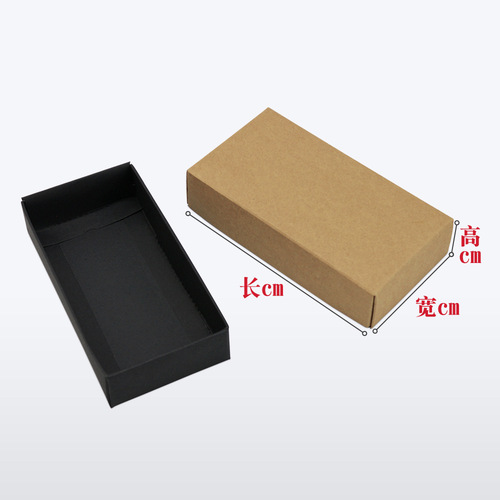 Gift carton kraft paper clothing packaging box heaven and earth cover underwear tea folding box wholesale printing LOGO