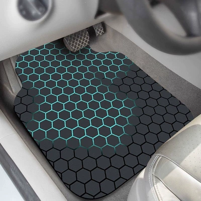 Universal Foot Pad — floor mats, trendy honeycomb decorative car - cyber-honeycomb-pattern-5050cm-single-foot-mat-second-generation-diatom-mud
