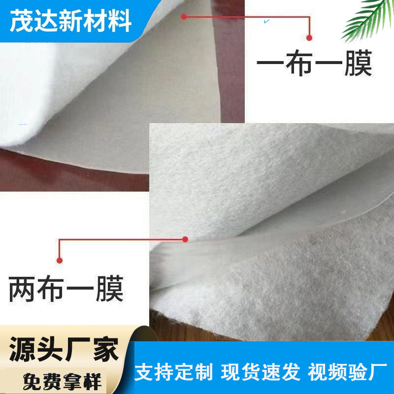 300g-2000g复合土工膜两布一膜一布一膜垃圾场河道水库防渗土工布