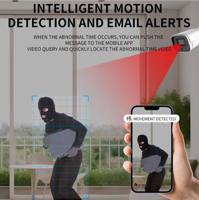 Kaynak üretici HD WiFi IP iç ve dış mekan güvenlik kameraları cep telefonu uzaktan alarm push