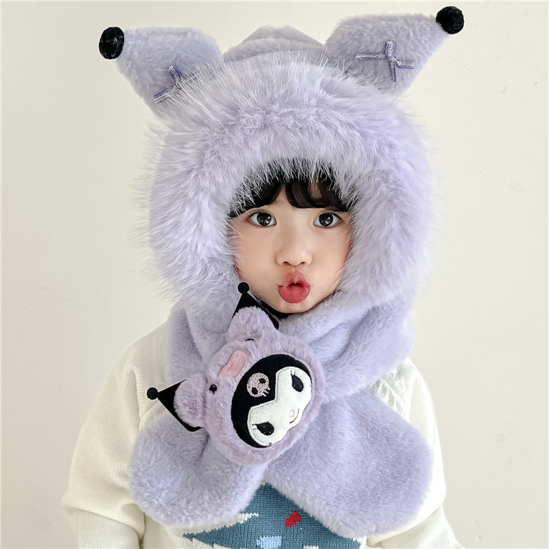 작은 공 보라색 검정색 쿠로미